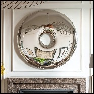 Mirror made in polished stainless steel using bending properties of steel sheets 193-Target 120