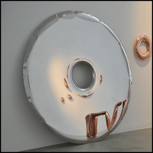 Miroir fabriqué en acier inoxydable poli utilisant les propriétés de flexion de la tôle d'acier 193-Target 120