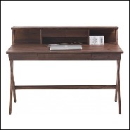 Bureau avec structure en noyer massif et avec 5 tiroirs 154-Colorado