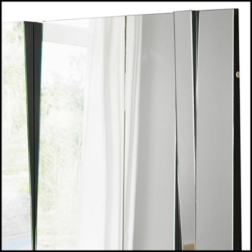 Miroir avec miroirs en verre inclinés et modulables avec 4 panneaux modulables 194-Shifted Glass