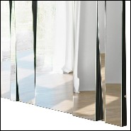 Mirror with inclined and modular glass mirrors with 4 modular panels 194-Shifted Glass