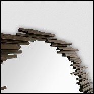 Miroir avec structure en acajou massif peint en finition bronze avec miroir en verre 119-Parment