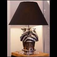 Table lamp made with an authentic engine cylinder from piper aircraft PC-Piper Cylinder