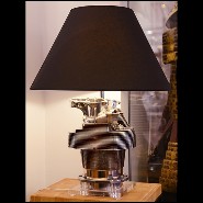 Table lamp made with an authentic engine cylinder from piper aircraft PC-Piper Cylinder