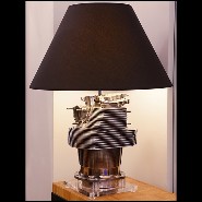 Table lamp made with an authentic engine cylinder from piper aircraft PC-Piper Cylinder