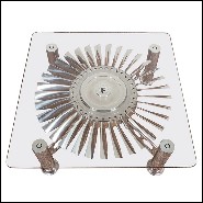Coffee table with turbine from Rolls-Royce RB.80 Conway engine PC-Turbofan Rolls-Royce