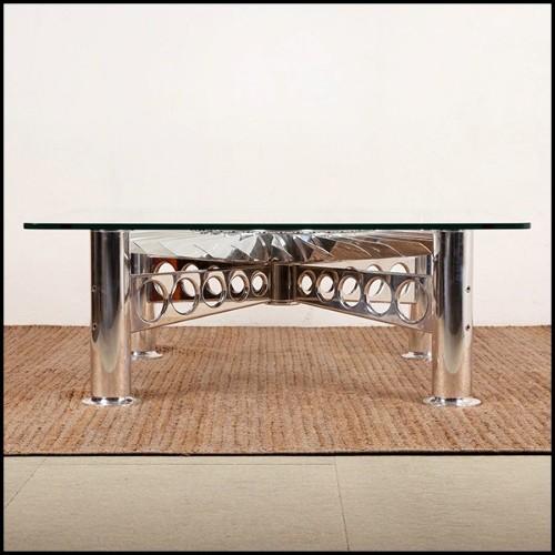 Coffee table with turbine from Rolls-Royce RB.80 Conway engine PC-Turbofan Rolls-Royce