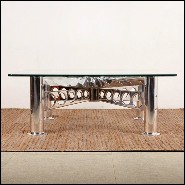 Coffee table with turbine from Rolls-Royce RB.80 Conway engine PC-Turbofan Rolls-Royce