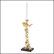 Candle Holder in polished brass with gold finish-24 Aras