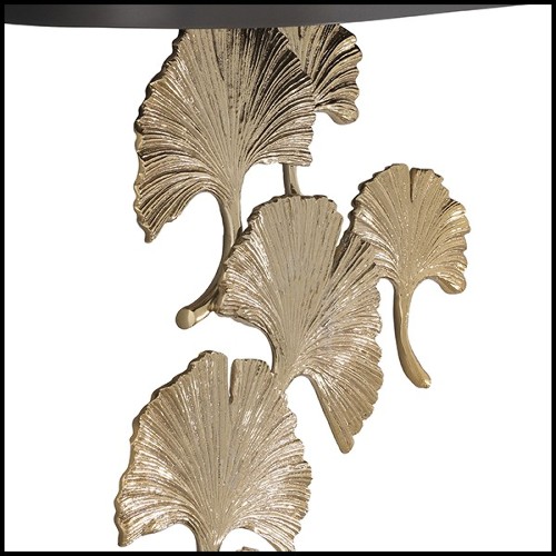 Lampe en laiton et acier inoxydable finition gold avec abats-jours coloris bronze 24-Régina