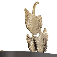 Lampe en laiton et acier inoxydable finition gold avec abats-jours coloris bronze 24-Régina