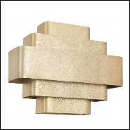 Wall Lamp Art Deco in brass and aluminium in gold finish 24-Pegaso