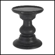 Table d'appoint en marbre noir de Carrare 24-Melody.