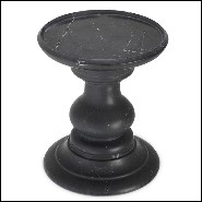 Side Table in Carrara black marble. 24-Melody.