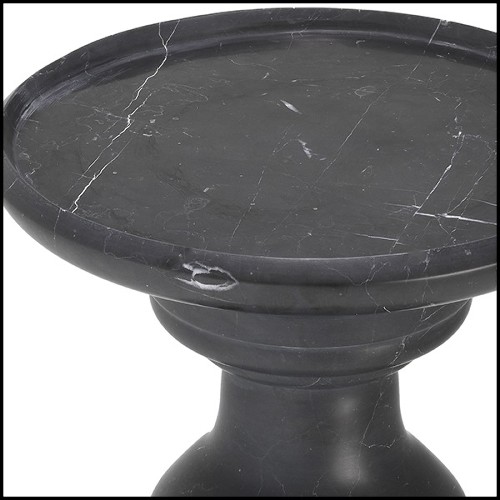 Table d'appoint en marbre noir de Carrare 24-Melody.