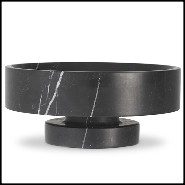 Bol en solide marbre noir de Carrare 24-Santiago.