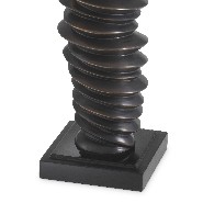 Table Lamp in bronze highlight finish with off-white shade 24-Miro