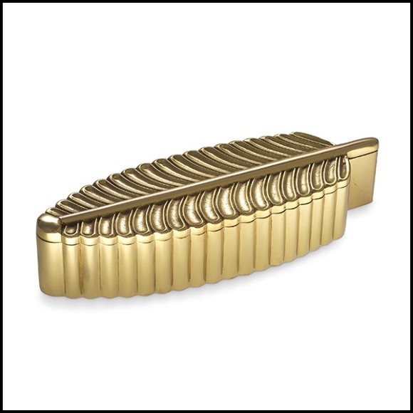 Boite finition laiton polie 24-La Plume