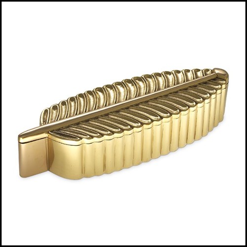 Boite finition laiton polie 24-La Plume