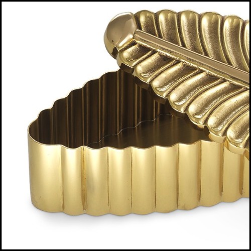 Boite finition laiton polie 24-La Plume