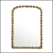 Miroir en acajou finition gold antique 24-Guinevere s