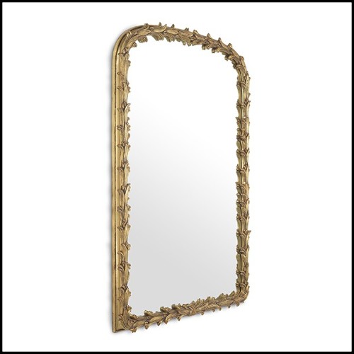 Miroir en acajou finition gold antique 24-Guinevere s