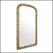 Miroir en acajou finition gold antique 24-Guinevere s