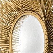 Miroir finition gold et miroir convexe 24-Solaris L