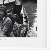 Print of Mr&Mrs Jagger's portrait with white wooden frame 24-Jagger