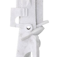 Objet décoratif style cubisme avec structure en en marbre blanc 24-Atticus
