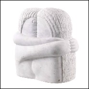 Objet décoratif en marbre blanc 24-Love Couple