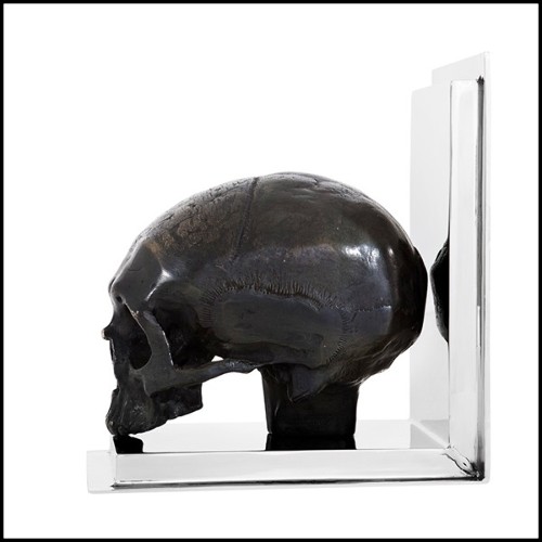 Serres - Livres 24- Skulls | Metal Bookend 24- Skulls - Pacific Compagnie.
