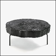 Handcrafted solid cedar coffee table burnt finish 154-Burnt Cedar