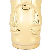 Vase multifaces gilded all made in ceramic in a gilded finish 162-Multifaces Gilded