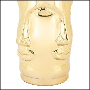 Vase multifaces réalisé en céramique dans une finition dorée 162-Multifaces Gilded