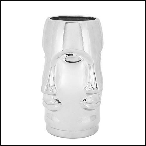 Vase multifaces réalisé en céramique dans une finition dorée 162-Multifaces Gilded