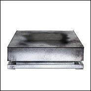 Coffee table in mirrored glass antique finish 182-Oldies Glass
