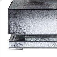 Coffee table in mirrored glass antique finish 182-Oldies Glass