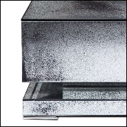 Coffee table in mirrored glass antique finish 182-Oldies Glass