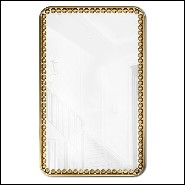 Miroir rectangulaire avec cadre poli en laiton 164-Spheres Rectangular