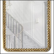 Miroir rectangulaire avec cadre poli en laiton 164-Spheres Rectangular