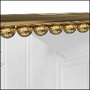 Miroir rectangulaire avec cadre poli en laiton 164-Spheres Rectangular