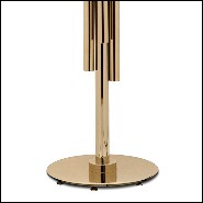 Floor lamp in gold-plated polished brass and crystal glass 164-Vitta