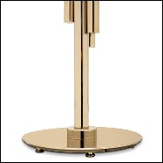 Floor lamp in gold-plated polished brass and crystal glass 164-Vitta