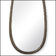 Mirror in solid mahogany with bronze finish 119-Tolens