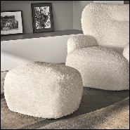 Stool with foam and removable polar fabric 30-Lamb