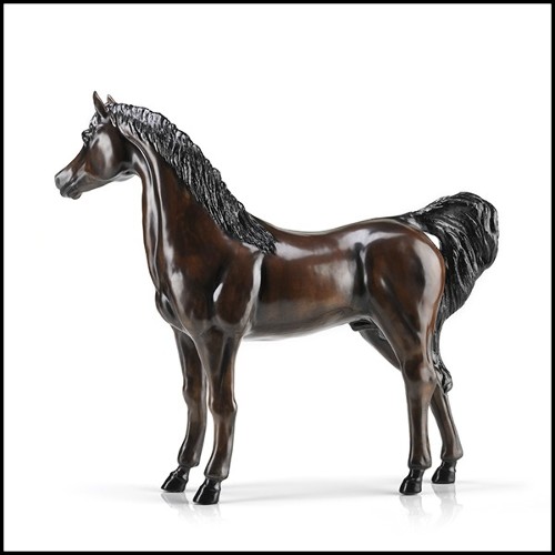 Sculpture pure bred horse in hand painted porcelain 196-Pure Bred Horse