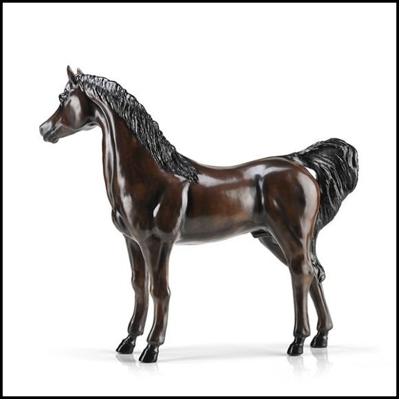 Sculpture cheval pur-sang en porcelaine peinte à la main 196-Pure Race Horse