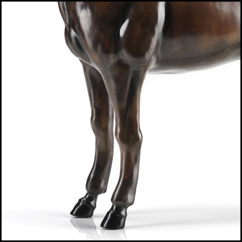 Sculpture pure bred horse in hand painted porcelain 196-Pure Bred Horse