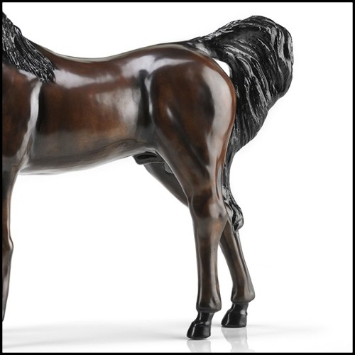 Sculpture pure bred horse in hand painted porcelain 196-Pure Bred Horse
